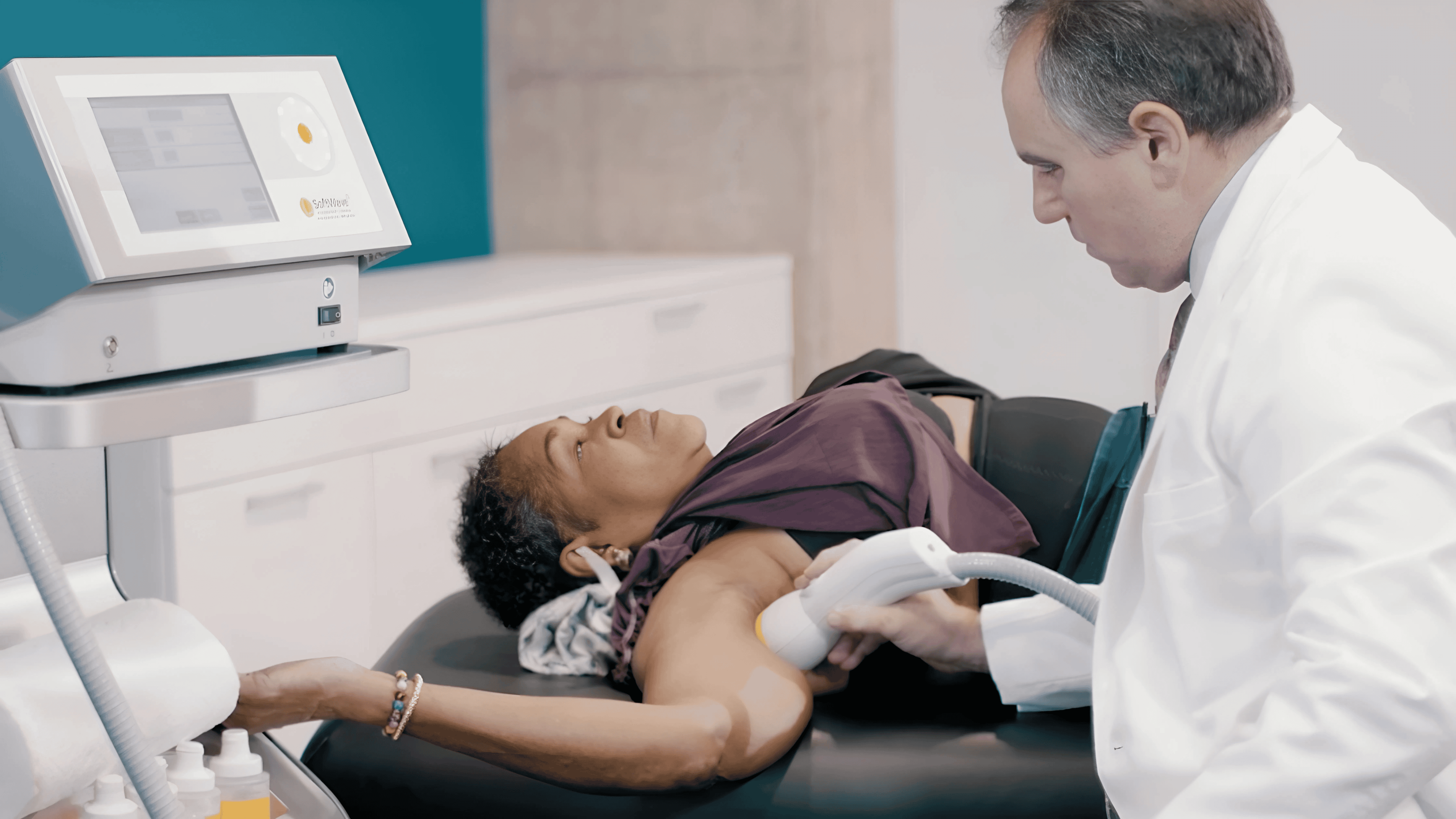 SoftWave therapy session at Oliver Wellness Center